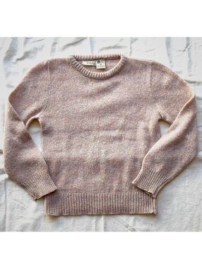 80s de rotchild Vintage 100% Wool Sweater Size S in Pink #naturalfibers #fall